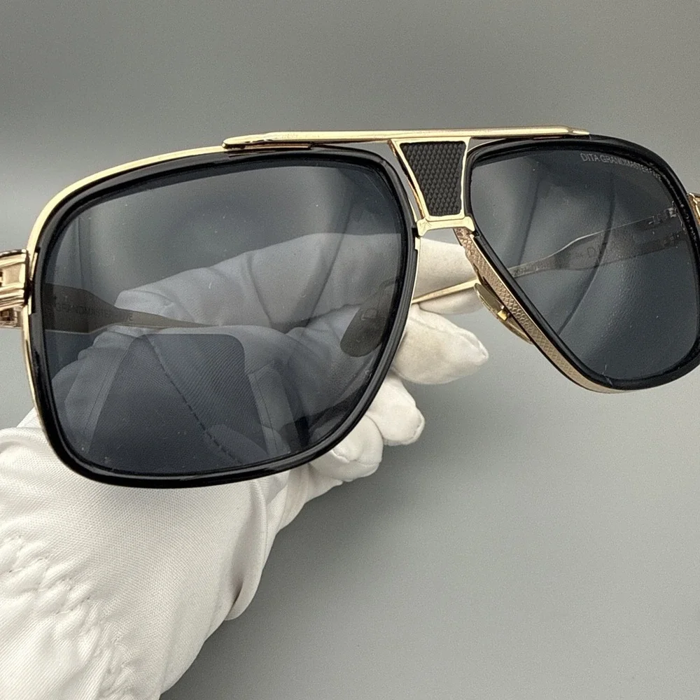 DITA GRANDMASTER-FIVE DRX-2077 64mm  Sunglasses Gold Black Frame Black Gradient